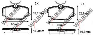 FREN BALATA ARKA LAND ROVER DISCOVERY (LJ,LT) 2.5 TDI 1994-2004 / DISCOVERY (LJ,LT) 4.0 V8 1994-2004 resmi