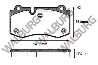 FREN BALATA ÖN MERCEDES S SERISI (W221) S 320 CDI 2005-2013 / MERCEDES S SERISI (W221) S 350 2005-2013 resmi