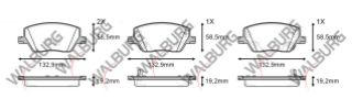 FREN BALATA ÖN İKAZLI FIAT EGEA 1.3 MJT 2015- / EGEA 1.6 MJT 2015- / EGEA 1.4 16V 2015-/ EGEA 1.6 16V 2015- resmi