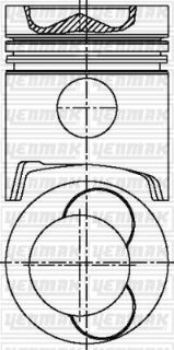 MOTOR PİSTON SEGMAN STD MİTSUBİSHİ 130MM TAKIM resmi