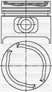 MOTOR PİSTON SEGMAN STD ASTRA-VECTRA-ASCONA-OMEGA TAKIM resmi