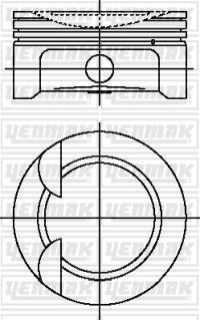 PİSTON+SEGMAN STD  NPR SEGMANLI  I30 - I20 BENZİNLİ G4FC 1.6 BENZİNLİ  77MM TAKIM resmi