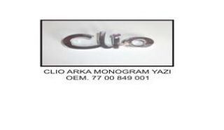 ARKA YAZI CLİO resmi