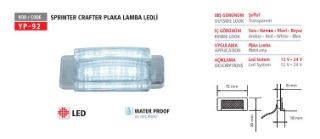 PLAKA LAMBASI BEYAZ LEDLİ SPRINTER CRAFTER 12/24V resmi