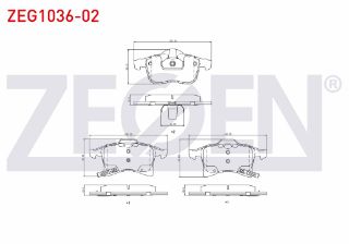 FREN BALATA ÖN İKAZLI ASTRA H 1.3 CDTI 2004-2010/ ZAFİRA B 1.6 2005-2011/ COMBO C 1.3 CDTI 2001-2006/ MERİVA A 1.3 CDTI 2003-2010/ OPEL CORSA E 1.4 2014-/ CORSA E 1.2 2014-/ MERİVA B 1.4 2010- resmi