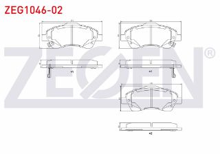 FREN BALATA ÖN İKAZLI TOYOTA AVENSİS (T25) 1.6 VVT-I 2003-2008 / TOYOTA AVENSİS (T25) 1.8 2003-2008 / TOYOTA AVENSİS (T25) 2.0 D-4D 2003-2008 resmi