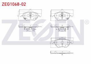 FREN BALATA ÖN İKAZLI HONDA ACCORD VIII (CU) 2.0 I-VTEC - 2.2 I-CDTI - 2.4 I-VTEC 2003-2008 resmi