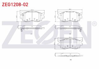 FREN BALATA ÖN İKAZLI HYUNDAİ ACCENT ERA 1.5 CRDI 2006-2012 / ACCENT ERA 1.4İ 16V 2006-2012 / ACCENT ERA 1.6 CVVT 2006-2012/ I20 (PB, PBT) 1.4 CRDI 2008-2015/ KİA RİO II 1.5 CRDI 2006-2011 resmi