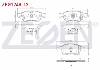 FREN BALATA ÖN İKAZLI FIAT 500X 1.3 MJT - 1.4 - 1.6 MJT 2014- / JEEP RENEGADE (BU) 1.4 - 1.6 CRD - 2.0 CRD 2014- resmi