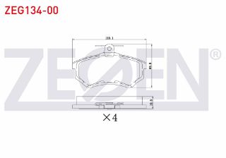 FREN BALATA ÖN AUDI 80 (89,89Q,8A,B3) 2.0 1986-1991 / 100 (44,44Q,C3) 1.8 1982-1990 resmi