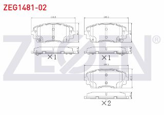 FREN BALATA ÖN İKAZLI KİA PICANTO (TA) 1.1 2011- / PICANTO (TA) 1.25 2011- resmi