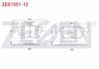 FREN BALATA ARKA İKAZLI FORD MONDEO V 2.0 TDCI 2014-/ 1.6 TDCI 2014-/ S-MAX 1.5 ECOBOOST 2015-/ S-MAX 2.0 TDCI 2015-/ FOCUS IV 1.5 ECOBOOST 2018- resmi