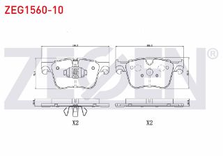 FREN BALATA ÖN PEUGEOT 3008 SUV 1.6 BLUEHDI 16-/508 II 18-/5008 II 16-/PARTNER 18-/RIFTER (K9) 1.5 HDI 19-/ CITROEN C4 PICASSO II 1.6 HDI 13-/BERLİNGO 16-/ OPEL GRANDLAND (A18) 1.6 CDTI 17-/COMBO 18- resmi