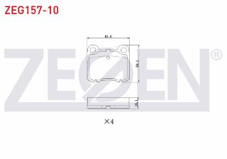 FREN BALATA ARKA MERCEDES E SERISI (W124) E 250 D 1993-1995 / E 200 1993-1995 / E 200 D 1993-1995/ 190 (W201) E 2.3 1982-1993 / E 2.5 1982-1993 resmi