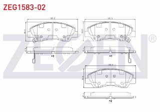 FREN BALATA ÖN İKAZLI HYUNDAİ I10 (IA) 1.2 2013- / HYUNDAİ I10 (IA) 1.0 2013- resmi