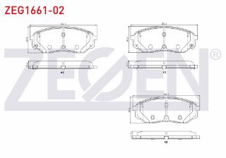 FREN BALATA ÖN İKAZLI TEL DELIKLI KİA SORENTO III (UM) 2.0 CRDI 2015- resmi