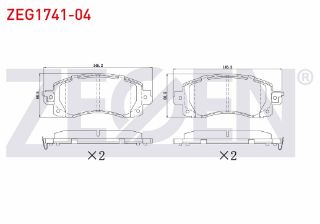 FREN BALATA ÖN SUBARU XV 1.6İ 2017- resmi