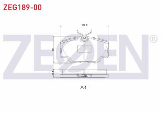 FREN BALATA ÖN MERCEDES E SERISI (W124) E 200 D 1993-1995 / E SERISI (W124) E 200 1993-1995 / E SERISI (W124) E 250 D 1993-1995 resmi