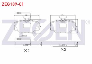 FREN BALATA ÖN FISLI MERCEDES E SERISI (W124) E 200 D 1993-1995 / E SERISI (W124) E 200 1993-1995 / E SERISI (W124) E 250 D 1993-1995 resmi