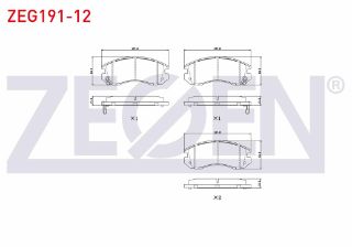 FREN BALATA ÖN SUBARU IMPREZA (GC) 1.6İ 1992-2000 / IMPREZA (GC) 1.8İ 1992-2000 / LEGACY III (BE,BH) 2.0İ 1998-2003 resmi