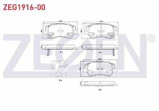 FREN BALATA ÖN İKAZLI TEL DELIKLI INCE KULAKLI HYUNDAİ ELANTRA 1.6 CRDI - 1.6 D-CVVT 2015- resmi