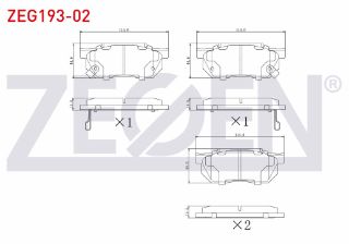 FREN BALATA ÖN İKAZLI HONDA CİVİC V 1.3 1992-1995 / İNTEGRA (DA) 1.8İ 16V 1985-1993 / İNTEGRA (DA) 1.6 1985-1993 / PRELUDE II 1.8 1983-1987 resmi