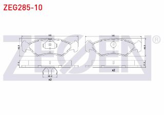 FREN BALATA ÖN FORD FİESTA III 1.1 1989-1995 / FİESTA III 1.4 1989-1995 / FİESTA III 1.6 16V 1989-1995 / FİESTA III 1.8 16V 1989-1995 resmi