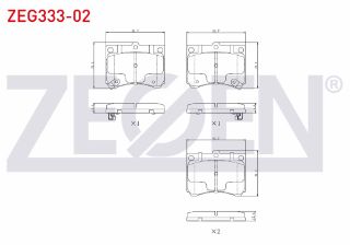 FREN BALATA ÖN İKAZLI MAZDA 323 V (BA) 1.8İ 16V 1994-1998 / MX-3 (EC) 1.6İ 16V 1991-1994 / MX-3 (EC) 1.8İ 16V 1991-1994 resmi