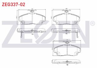 FREN BALATA ÖN İKAZLI HONDA EURO CİVİC 1.4İ 1991-2005/1.5İ 1991-2005 /1.6İ 1991-2005/ ROVER 214İ 1995-2000/416 SI 1.6İ 1995-2000/800 2.0İ 1986-1999/ GAZ GAZELLE 2.8 TD 2012- resmi