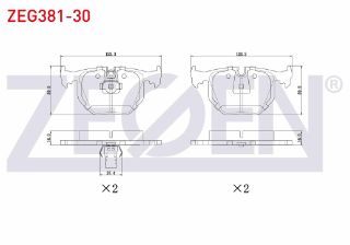 FREN BALATA ARKA LAND ROVER RANGEROVER III 3.0 TD 6 2002-2012/BMW X5 3.0 D 2000-2007/(E53) 3.5 XD 2000-2007/(E53) 4.4 2000-2007/BMW X3 (E83) 2.0 D 2004-2010/(E83) 3.0 D 2004-2010/(E83) 2.5 2004-2010 resmi