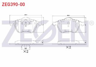 FREN BALATA ÖN VOLKSWAGEN SHARAN (7M8,7M9,7M6) 1.8 T 1995-2010 / SHARAN (7M8,7M9,7M6) 1.9 TDI 1995-2010 resmi