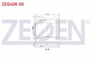 FREN BALATA ÖN MERCEDES S SERISI (W140) S 320 1991-1998 / S SERISI (W140) S 300 1991-1998 resmi