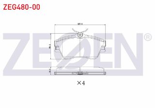 FREN BALATA ÖN VOLKSWAGEN TRANSPORTER IV (70XB,70XC,7DB,7DW) 1.9 D 1990-2003 / TRANSPORTER IV (70XB,70XC,7DB,7DW) 2.4 D 1990-2003 resmi