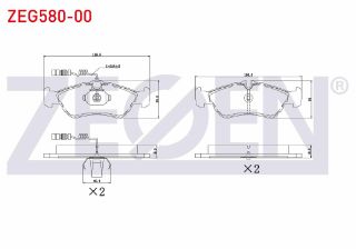 FREN BALATA ARKA FISLI SPRINTER 3T (903) 313 CDI 1995-2006/ (903) 310 D 1995-2006/ (903) 308 D 1995-2006/ (903) 312 D 1995-2006/VW LT 28-35 II 2.5 TDI 1996-2006/ LT 46 (2DM-2DX0FE) 2.5 TDI 1996-2006 resmi