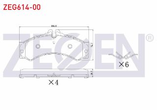 FREN BALATA ON-ARKA MERCEDES SPRINTER 4T (904) 412 D 4Q 1995-2006 / SPRINTER 4T (904) 413 CDI 4Q 1995-2006 resmi