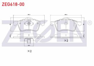 FREN BALATA ÖN VOLKSWAGEN TRANSPORTER IV (70XB,70XC,7DB,7DW) 2.5 TDI 1990-2003 resmi