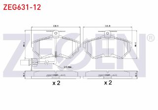 FREN BALATA ÖN FISLI VW PASSAT 1.6 1996-2000/ PASSAT 1.9 TDI 1996-2000/ PASSAT 1.8 T 1996-2000/ AUDI A4 1.8 T 2004-2008/ A4 1.9 TDI 2004-2008/ A4 2.0 TFSI 2004-2008/ A4 2.0 TDI 2004-2008 resmi