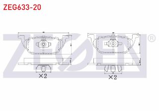 FREN BALATA ÖN VW POLO 1.4 TDI 2009-/ POLO 1.2 TDI 2009-/ BORA 1.9 TDI 1998-2005/ JETTA IV 2.0 TDI 2011-/ GOLF IV 1.9 TDI 1997-2005/ AUDI A3 1.9 TDI 1996-2003/ A1 A1 1.2 TFSI 2010-/ 1.4 TFSI 2010- resmi