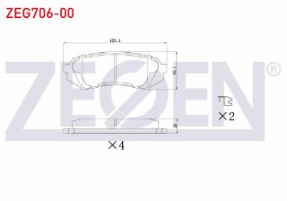 FREN BALATA ARKA TOYOTA LAND CRUISER 100 (UZJ100) 4.2 TD 1998-2007 / LAND CRUISER 100 (UZJ100) 4.7 1998-2007 resmi