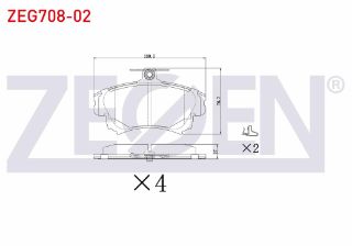 FREN BALATA ÖN İKAZLI VOLVO S40 I 1.6İ 16V 1995-2003/ 1.8İ 16V 1995-2003/ 1.9 TD 1995-2003/ MİTSUBİSHİ CARİSMA 1.9 DID 1995-2006/ COLT VI 1.3 15 JANT 2002-2012/ COLT VI 1.5 15 JANT 2002-2012 resmi