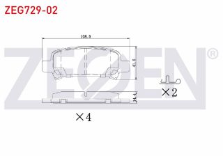 FREN BALATA ARKA SUBARU FORESTER (SG) 2.0İ 2002-2007 resmi