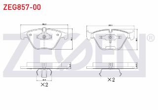 FREN BALATA ÖN İKAZLI BMW 3 SERISI (E90) 330 Xİ 2005-2011/(E92) COUPE 330 D 2005-2011/5 SERISI (E60) 530 D 2003-2010/X1 (E84) 2.0 D 2011-/X1 (E84) 1.6İ 2011-/7 SERISI (E65) 730 Lİ 2001-2009 resmi