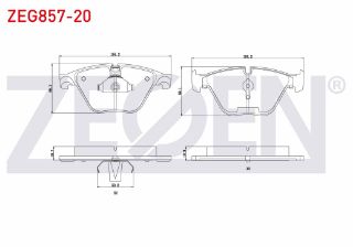 FREN BALATA ÖN BMW 5 SERISI (F10) 528 İ 2010- / (F10) 530 İ 2010- / (F10) 535 İ 2010- / (F10) 525 D 2010- resmi