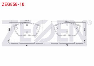 FREN BALATA ÖN FIAT DOBLO 1.3 MJT 2001-2010/LİNEA 1.3 MJT 2007-/ALBEA 1.3 MJT 2007-/ALBEA 1.2İ 2003-2007/ resmi