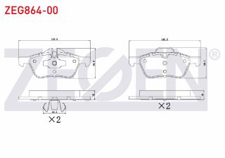 FREN BALATA ÖN MİNİ MİNİ (R50,R53) COOPER 1.6 2001-2006 resmi