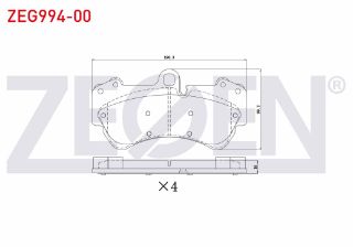 FREN BALATA ÖN VOLKSWAGEN TOUAREG 3.6 V6 FSI 17 JANT 2002-2010/ TOUAREG 2.5 RS TDI 2002-2010/ TOUAREG 4.2 V8 2002-2010/ PORSCHE CAYENNE 3.2İ 17 JANT 2002-2010/CAYENNE 3.6İ 17 JANT 2002-2010 resmi