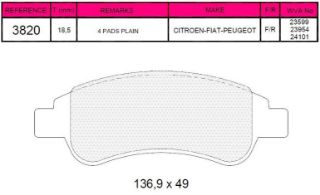 ÖN  FREN BALATASI BERLİNGO II PARTNER II P1007 C2 C3 II C4 XSARA PICASSO P207 C3 III DS3 C3 PICASSO P301 CELYSEE P208 P2008 C4 CACTUS / (ARKA FREN BALATASI DUCATO III BOXER III JUMPER III 2,2HDI 100 MULTIJET 2,3JTD 120 MULTIJET 3,0JTD 160 MULTIJET 07 / resmi